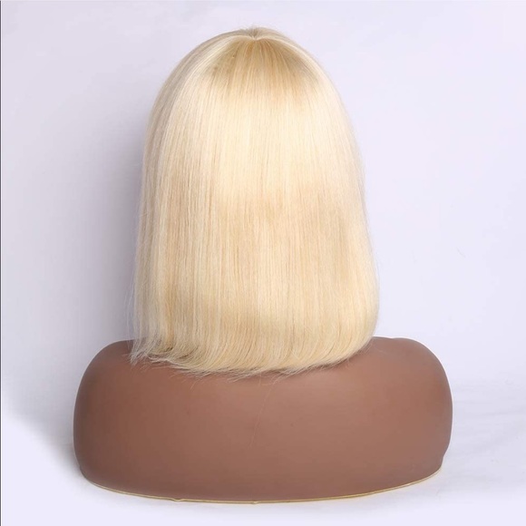613 Blond Wig 100% Remy Human Hair 12” - Picture 7 of 8